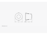 Casambi, kompakt PIR EBDSPIR-CB, DALI for indbygning - 10A Relæ, Dobbelt kanal output