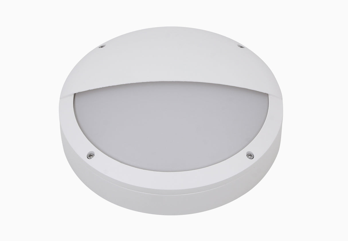 TITAN Plafond 12W 3000K Hvid Ø275mm halvafskærmet, Sensor