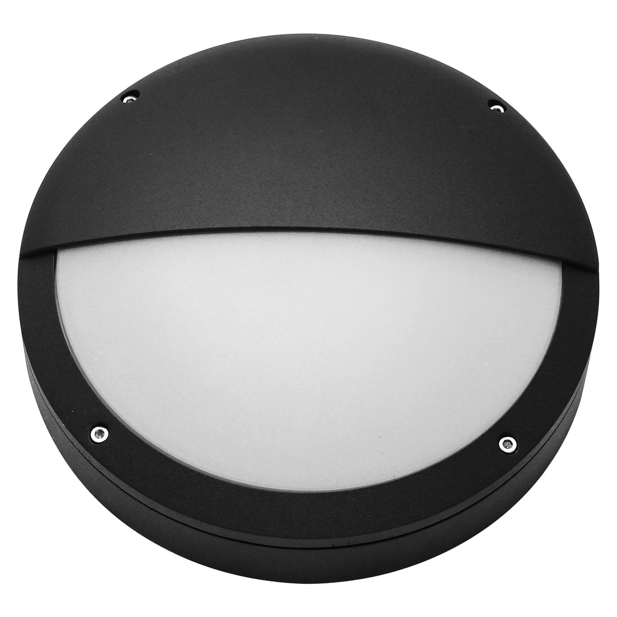 TITAN Plafond 12W 3000K Sort Ø275mm halvafskærmet, on/off