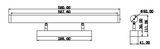 AIRA SPEJL LED 10W CCT 3000/4000/5700K, 1040-1180lm, Hvid