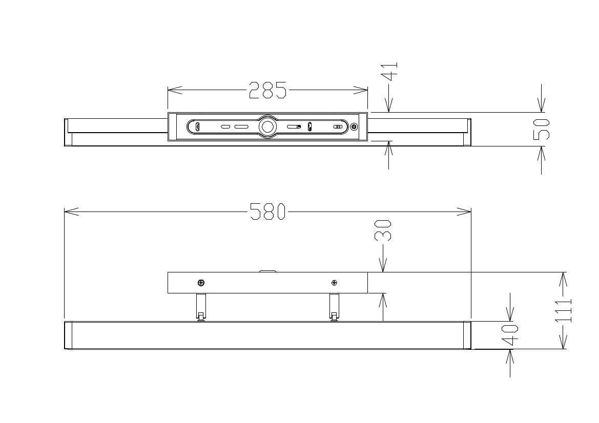 AVENA SPEJL LED 10W CCT 3000/4000/5700K, 1020-1150lm, 580mm, Hvid