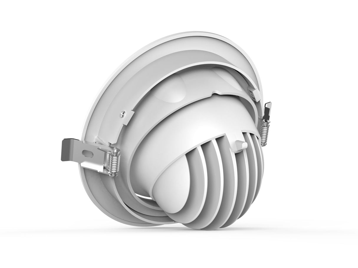 TILIA Downlight Kip 20W 3000K 1840lm, CRI90, DALI, 60°, Ø145, Hulmål Ø120-130