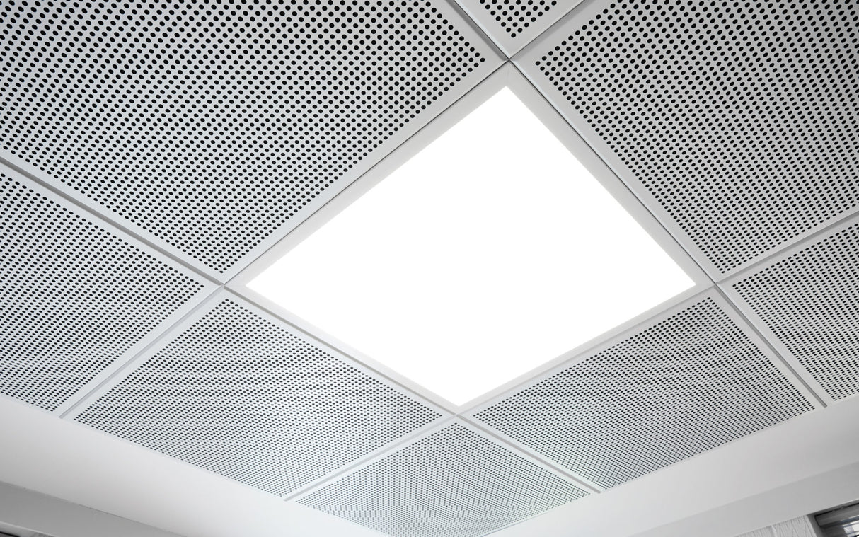 CELTIS 2.0 Dampa panel 600x600 34W 3000K/4000K 120lm/W, Hvid RAL9010, Prismatic UGR19, SDCM3, Uden driver (800mA 36VDC)