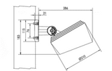 GERA SPOT 35W 4000K 2800lm, 45°, IP66, Alu RAL 9006