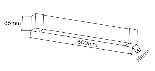 RHEUM SPEJL LED 10W, 3000/4000/5700K, m/sensor, Hvid