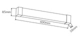 RHEUM SPEJL LED 10W, 3000/4000/5700K, m/sensor, Hvid