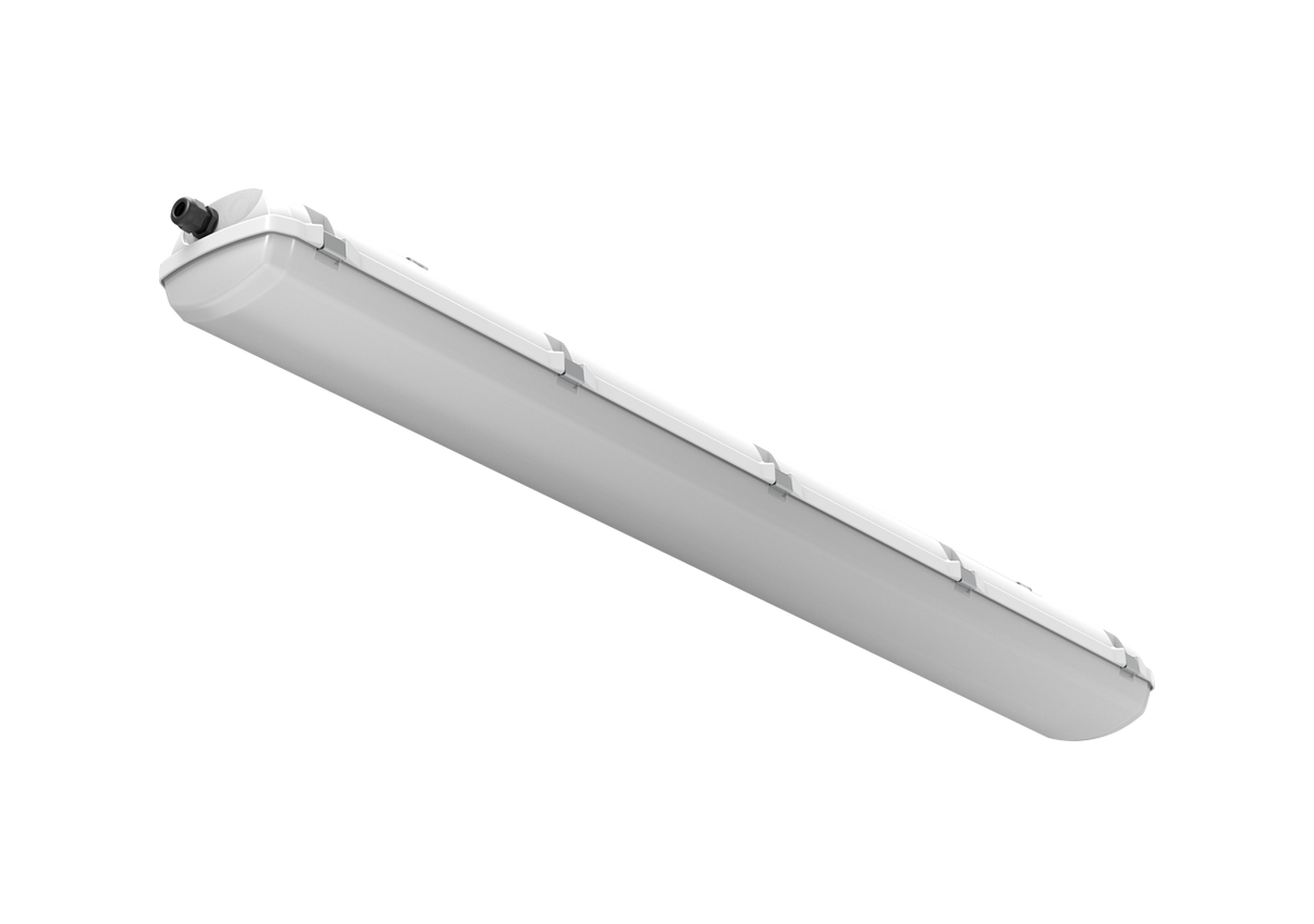 EXTRA-N-LED EX armatur 1,58m 44W 4000K 6754lm, ATEX ZONE 2, 21, 5-ledet gennemfortrådet