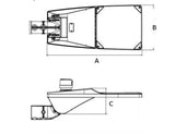FIGHTER MARINE 90W 5000K CRI>70 135 lm/W, asym. optik R01602