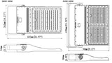 CONDOR 600W 5000K 90000lm asym. Inkl. integreret ON/OFF driver