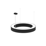 SALVIA RING DI/IN 124W 3000K 3640/8390lm, DALI, Ø800, Sort, 30% op, 70% ned