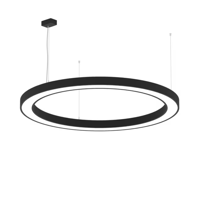 SALVIA RING DI 70W 3000K 7130Im, DALI, Ø1200, Sort