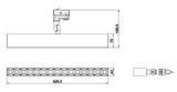 HEDERA 37W 3000K 60° CRI80 IP20 Hvid 3-faset