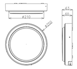 KUPA Væglampe 9W 3000/4000K, IP66, IK10, Alu, Sensor-ready