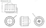 Casambi PIR sensor til high bay, ZHAGA BOOK18, 0-10V, Monteringshøjde: 8-9m (DOHA V3-Z)