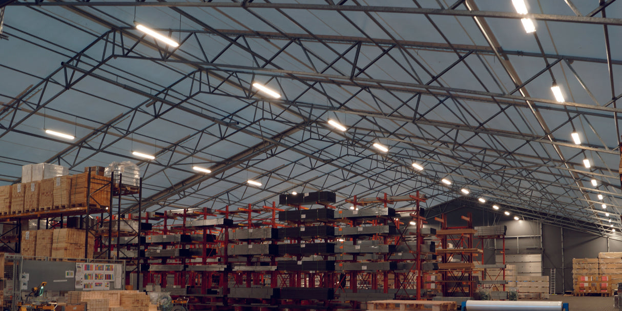 Odin LED 35W 3000K IP20, batteri backup 3H, med alu gitter