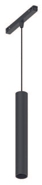 X26 - Rør horisontal 14W, 3000K, 1400lm, 360°, DALI, Sort