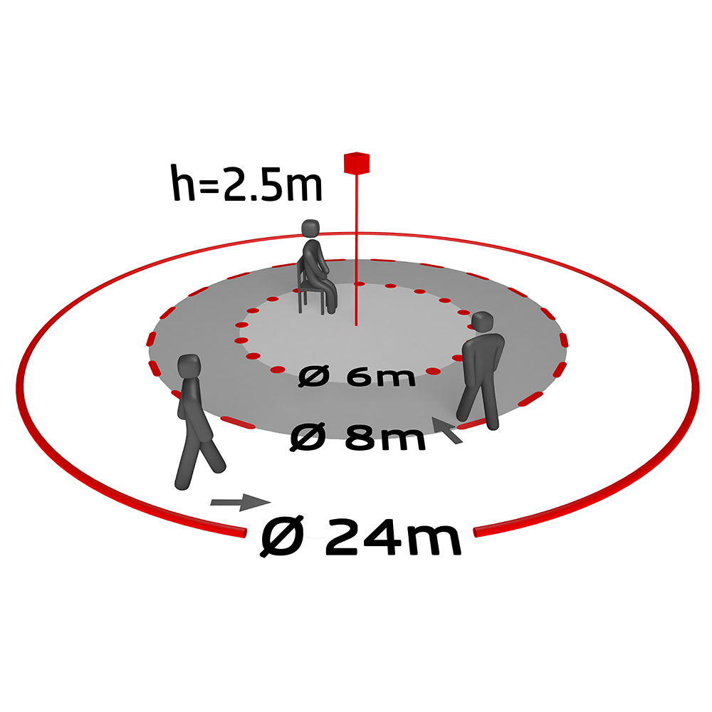 BEG Tilstedeværelsessensor DALI multicast slave enhed påbygning - PD4-S-DAA4G-P - H2.5 Ø24m (Til udvidelse af en masterenheds detekteringsområde PD4-M-DAA4G / PD4-M-HCL)