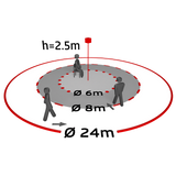 BEG Tilstedeværelsessensor DALI multicast slave enhed påbygning - PD4-S-DAA4G-P - H2.5 Ø24m (Til udvidelse af en masterenheds detekteringsområde PD4-M-DAA4G / PD4-M-HCL)