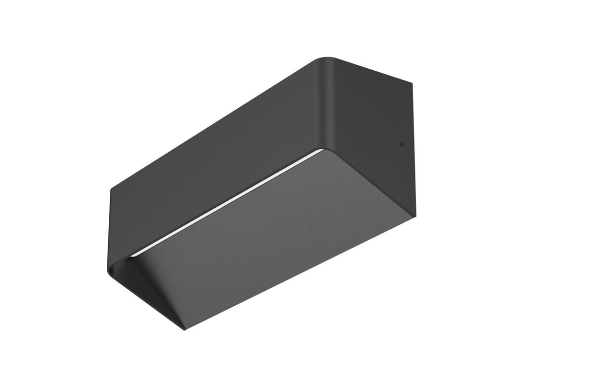 SAVA Væglampe up/down, 10W 3000K, CRI80, IP54, Sort, inkl. driver