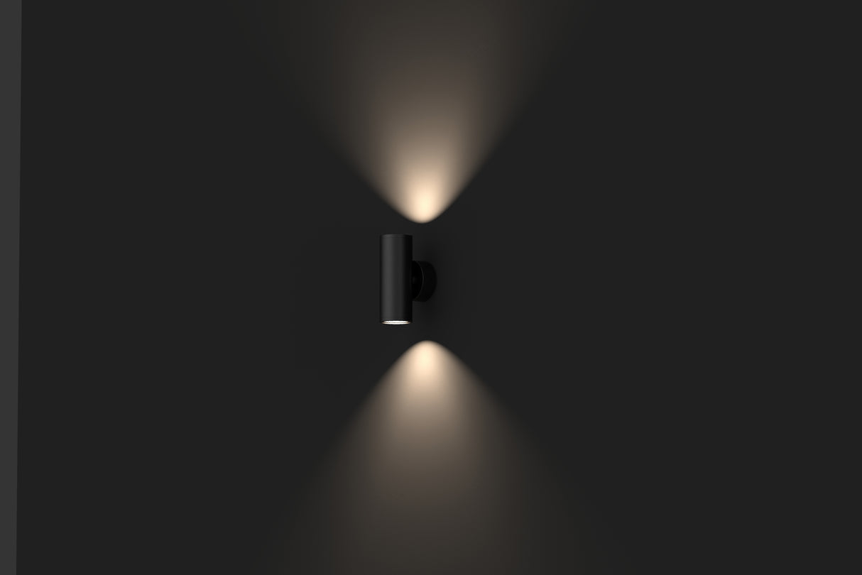 TAJO up/down væglampe 10W 4000K, 24°, IP65, Sort
