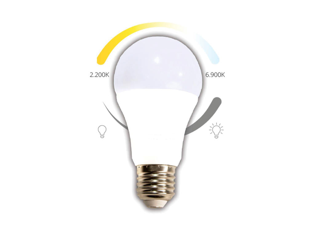 Casambi  LED lyskilde, CO-CASABULB, TW 2200-6900K, 8W, E27