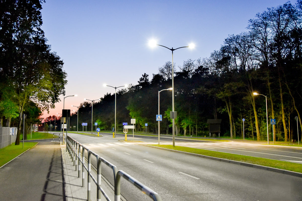 VOLGA streetlight 50W/70W 4000K 135lm/W, CRI80, IP66, IK08, Ø60, Klasse II, 6m kabel, R09603