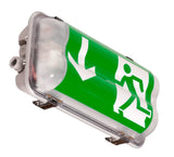 BASET-N-LED EX flugtvejs-/panik armatur 9W 4000K 1160lm IP66, ATEX Zone 2, 22, 3H back-up