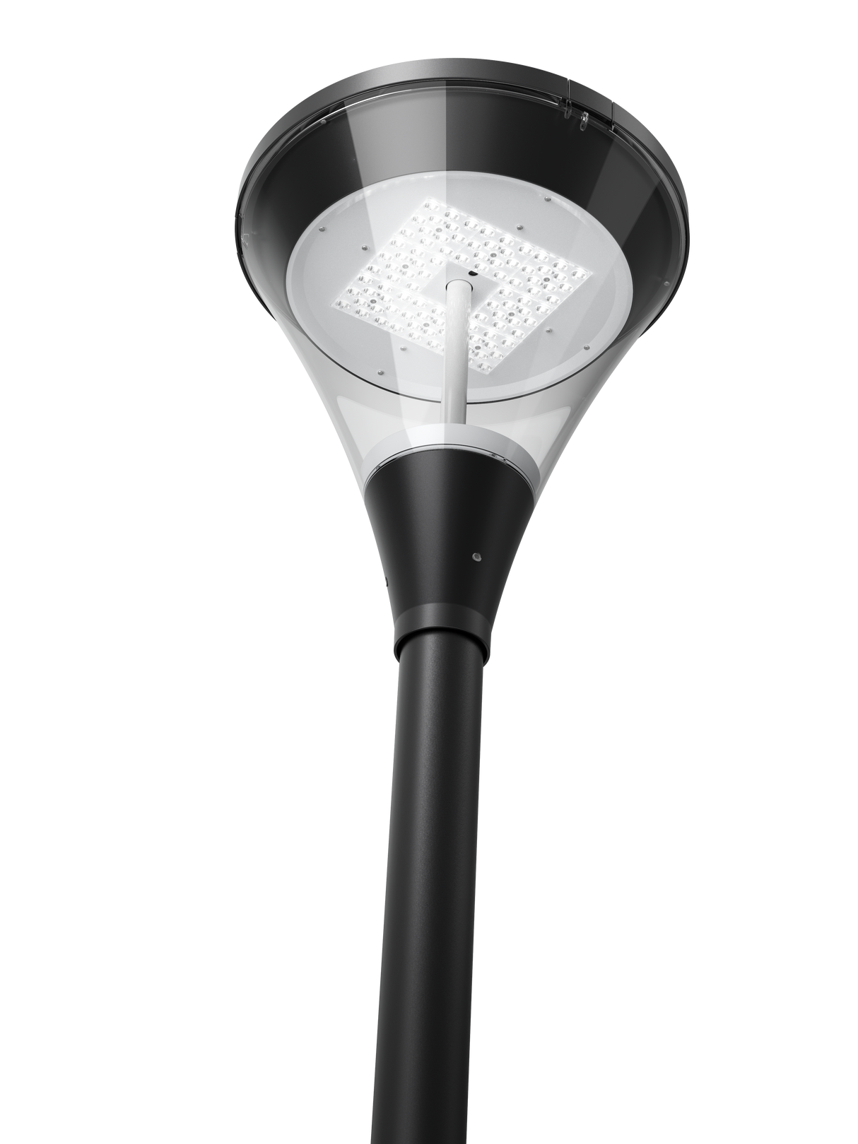 GERA PARK Halvafskærmet INDIR. 12/20/30/40W 2700/3000/4000K, IP66, IK09, Sort RAL 9005, CRI80